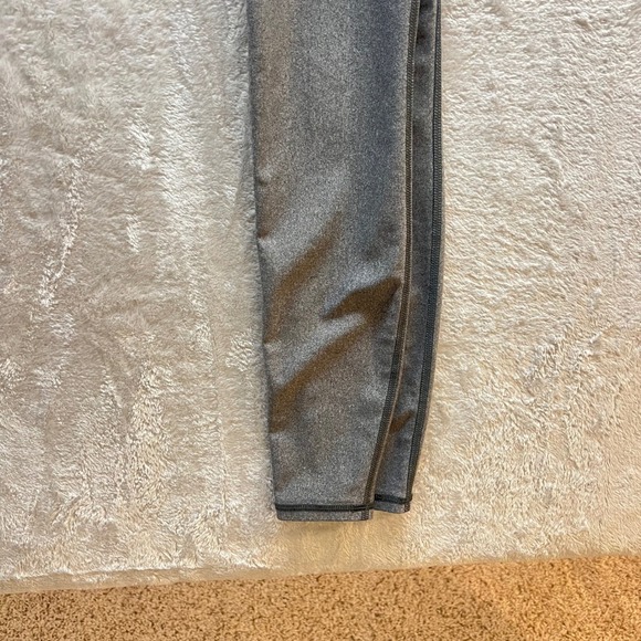 Under Armour Women's Gray HeatGear High Rise Compression Athletic Leggings - Picture 7 of 8